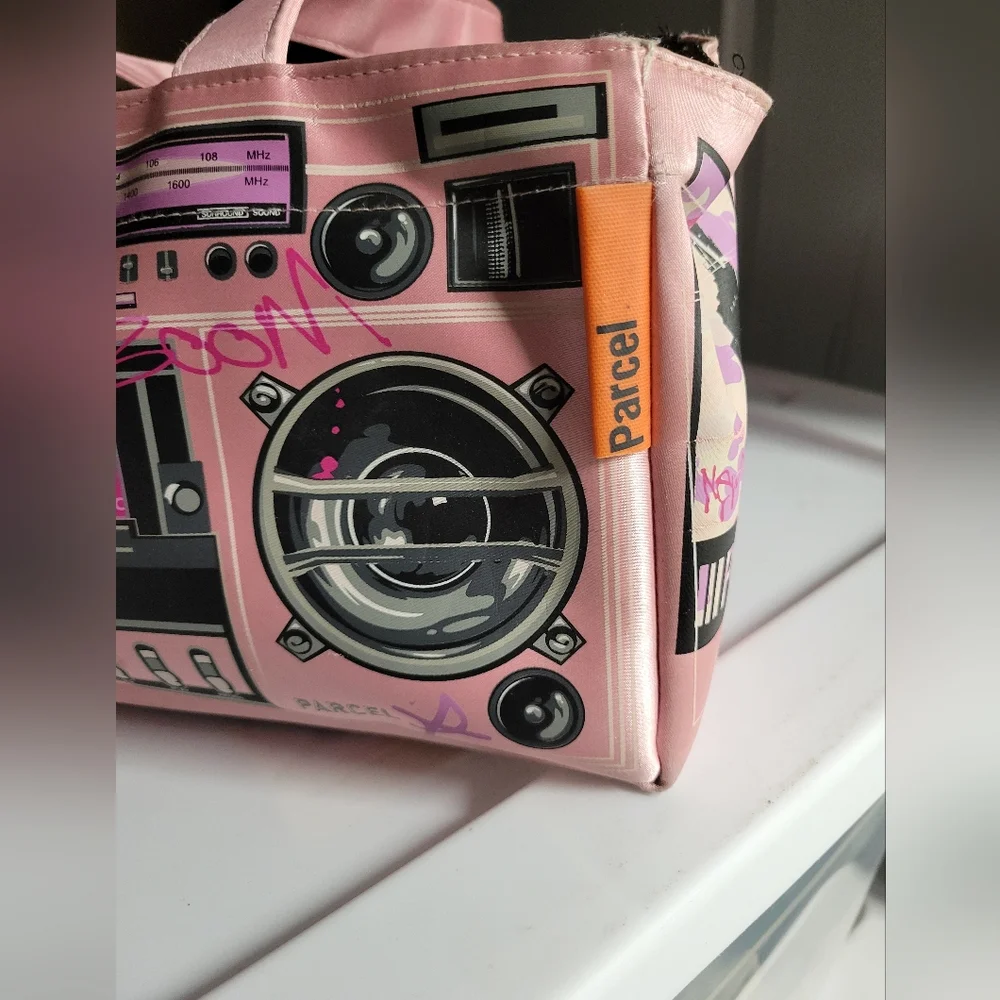 Pink Boom Box Parcel purse - Picture 2 of 15